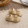 Sapatos de menina verão novo sandálias de princesa infantis para crianças médias e grandes menina pequena casuais sapatos romanos sapatos de bebê com sola macia