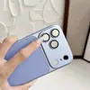 Funda para teléfono dos en uno con tacto de piel para iPhone 18 Pro Max Apple 17 cubierta protectora con película para lente incorporada 16