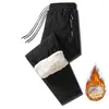 Liquidação: Calças de Algodão com Forro de Lã de Cordeiro Masculinas, Corte Amplo, Tamanho Grande, Calças Quentes de Inverno para o Nordeste, Atacado