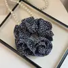 Scrunchie Floral Retro Estilo Coreano com Toque de Luxo, Elástico de Cabelo Versátil de Camada Dupla para Cintura Pequena