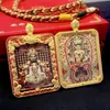 2025 Novo Dragão Zodiaco Wuye Thangka Pingente Homem Wuye Manjushri Lado Duplo Cobre Dourado Doze Signos do Zodíaco Estilo Nacional