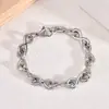 Pulsera de Acero de Titanio Hidráulico con Símbolo del Infinito de Acero Inoxidable, Ensamblada a Mano, Joyería Personalizada de Lujo Ligero para Hombre, Venta al por Mayor