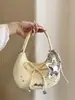 2026 Nueva Bolsa Linda de Estrella para Axila para Mujeres, Dulce Bolso de Luna Creciente con Lazo, Elegante Bolso de Hombro Cruzado para Viajes Diarios