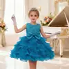 Vestido de novia infantil de Amazon, vestido grande para niña, vestido de princesa rosa para niña de las flores, disponible en stock.