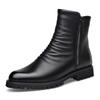Botas Martin para Hombre 2026 Estilo Británico Botas de Cuero para Hombre de Caña Alta con Cremallera Zapatos de Piel Moda Botas Chelsea