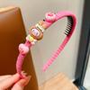 Diadema de dibujos animados coreanos para niños, pinza para el cabello dentada, diadema antideslizante para presionar el cabello, accesorios para el cabello para terminar el cabello suelto de niña