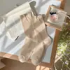 Calcetines de Confinamiento que se Pueden Usar en Todas las Estaciones, Calcetines de Color Puro, Calcetines de Felpa, Calcetines de Invierno, Calcetines para Estudiantes, Calcetines Casuales Versátiles para Mujer