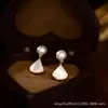 Nuevos Pendientes de Aleación de Cobre 2025, Aretes Pequeños con Forma de Falda, Pendientes Versátiles Elegantes y de Alta Gama, Exquisitos y Modernos Accesorios para Orejas