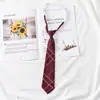 Estudiantes Estilo Universitario Ropa de Graduación Licenciatura vino tinto Corbata Femenina JK Estilo Japonés Lazo DK Masculina Camisa Corbata Accesorios