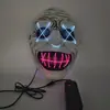 Máscara de Exorcista Cabeza de Demonio Sonriente Ojos Blancos Tocado Modelo Nuevo Transfronterizo Halloween Horror Fábrica de Tela Suministro Directo Portátil