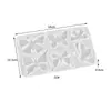 Moldes de Yeso de Resina de Cristal DIY 3 Tipos de Colgantes de Mariposa Bolsas Llaveros Amuletos Moldes de Silicona