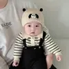 Touca para Bebê para Outono e Inverno, Touca de Lã Tricotada Fofa e Adorável, Quente e Espessa, Touca Pulôver para Bebê Recém-nascido