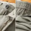 Calça Casual Masculina de Linho 100% Puro Estilo Fino Verão 2026, Luxo Leve, Confortável, Respirável, Absorvente de Suor, Perna Reta Longa