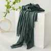 Bufanda para viaje de verano con protección solar, imitación de algodón y lino, chal para mujer, sentido de alta gama, playa, desierto, bufanda de seda, bufanda, bufanda, bufanda, venta al por mayor