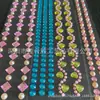 Tira de acrílico cristal patch DIY adesivo proteção ambiental adesivos de strass amor Adesivos de diamante Adesivos de pérola adesivos de diamante quadrado