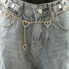 Accesorios de Moda Transfronterizos Bikini Creativo Cadena Corporal de Cintura con Pedrería Colgante de Corazón Cadena de Cintura Decorativa para Falda Pantalones Geométricos