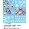 Navidad Papá Noel Esquí Pegatina de Vidrio Calcomanía para Ventana Pegatina Estática para Ventana Oscurecimiento Total Certificación Transfronteriza