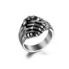 Anillo de Nuevo Estilo Retro Europeo y Americano Personalidad Amistoso Anillo de Apretón de Manos Pulsera de Acero al Titanio para Hombre Hip Hop SA1127