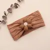 Europa y Estados Unidos accesorios para el cabello nuevos transfronterizos para niños banda para el cabello de algodón para bebé con flor de cinco pétalos diadema de nailon elástica suave para bebé