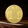 Medalha Comemorativa do Ano do Cavalo de 2026 Zodíaco Dragão Cavalo Ano Espiritual do Cavalo Boa Sorte e Sucesso Moeda Comemorativa em Ouro e Prata em Relevo