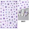 Nuevas pegatinas para uñas transfronterizas con diseño de flores secas retro de primavera y verano japonesas, venta al por mayor