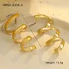 Pendientes de Metal en Espiral Retro de Diseño de Nicho para Mujer, Exportación de Gama Alta, Estilo Fresco, Tendencia de Pendientes Exagerados Personalizados