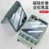Funda para Teléfono Móvil Samsung Z Flip7 Caja para Bolígrafo con Bisagra Magnética con Película Protectora para Bolígrafo Integrada Cubierta Protectora Anticaídas Flip6