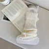 Cobre-meias, Meias de Cano Médio para Outono e Inverno, Meias Modeladoras para Panturrilha, Botas de Neve Y2K, Polainas Grossas e Quentes para o Inverno