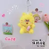 Chaveiro Pingente Copo de Água Garfield Boneca de Pelúcia Criativa Pingente Gatinho Bebendo Água Pequeno Pingente para Mochila Escolar