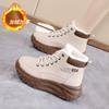 Zapatos de Algodón Peludo Cálidos de Invierno Nuevos para Mujer con Sensación de Caminar sobre las Nubes, Suela de Plataforma, Suela Suave, Botas de Nieve Deportivas Casuales