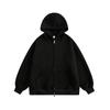 Moletom com capuz para homens e mulheres outono e inverno estilo japonês e coreano rua 2024 marca da moda all-match solto forrado de lã jaqueta com zíper