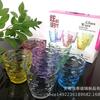 Conjunto Promocional de Copos Gota Duas Peças Copo Iridescente Copo de Vidro Conjunto de Seis Peças Pequeno Presente Escanear Código na Entrada Presente Impresso