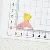 Transparente como el hielo Brillo Cola de pez Dibujos animados Hecho a mano DIY Pegamento de crema Funda de teléfono Tocado Pinza para el pelo Accesorios Accesorios de resina Venta al por mayor