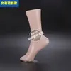 Molde de Pierna para Pino de Manos Molde de Calcetín Molde de Pierna Accesorio de Calcetín para Pino de Manos Plástico Modelo Masculino Femenino Calceta Corta para Pino de Manos Plástico Modelo de Pie Magnético Masculino Femenino