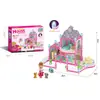 Casa de Princesa para Niñas Transfronteriza Castillo de Simulación Casa de Muñecas Ensamblable Traje de Villa Casa de Juego para Niños Juguetes Educativos