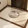 Tapete de entrada estilo chinês, tapete especial para soleira de porta, lavável e fácil de limpar, tapete de porta transparente, pode ser cortado no tamanho desejado para uso doméstico