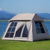 Tienda de Marquesina para Techo Dos en Uno 0.05kg Habitación y una Sala de Estar Totalmente Automática Doble Capa Estilo Camping al Aire Libre Extra Grande Vinilo Protección Solar y a Prueba de Lluvia