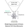 Colgante Más Vendido de Xiaohongshu: Elegante y Versátil Collar para Clavícula, Plata S925 con Moissanita, Chapado en Oro de 18K, Favorito de Xiaohongshu