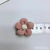 Série de Cores Morandi Crepe Flor de Cinco Pétalas Acessórios DIY Laço de Tecido Acessórios de Cabelo Semi-Acabados Acessórios para Roupas