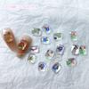 Accesorios para uñas de diamante de forma plana de celebridad de Internet, accesorios de resina de mahjong transparentes como el hielo, taladro de uñas, accesorios para uñas, lote mixto