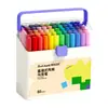Plumones Marcadores Acrílicos Líquidos Directos con Puntas Suaves para Estudiantes de Primaria, 60 Colores, Marcadores Acrílicos Opacos y Apilables