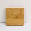 Posavasos moderno simple de madera maciza con logo tallado, soporte para taza de ceremonia del té, tapete para té, bandeja de té de madera estilo japonés