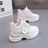 Tenis Blancos de Plataforma para Mujer con Aumento Oculto de Altura, Suela Gruesa, Colección Otoño 2026, Zapatos Deportivos Casuales Adelgazantes At902-1