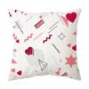 Funda de Almohada Día de San Valentín Letra Piel de Durazno Felpa Corta Cojín de Sofá Funda Almohada Personalizada Amazon