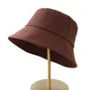 Estilo Coreano Otoño Nuevo Casual Versátil Adelgazante Facial Sombrero de Pescador Moda para Mujer Simple Cara Desnuda Cubre Rostro Protección Solar Sombrero de Cubo