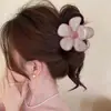Dulce Horquilla de Color Gelatina de Flor de Cinco Pétalos para Mujer Nueva Horquilla Plumeria Transfronteriza Pinza de Tiburón Accesorio para el Cabello