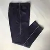 Calça Cinza Fina de Verão com Listras Finas Refletivas para a Escola