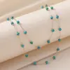 Collar Sencillo de Nueva Lujo Ligero Transfronterizo Collar de Aleación con Piedra de Ágata Joyería de Cadena para Clavícula de Temperamento de Nicho para Mujer Alta Gama