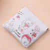 Bolsa de Cosméticos à Prova de Estilhaços, Bolsa Portátil Anti-Pressão para Batom de Menina, Bolsa de Armazenamento Fofa de Desenho Animado, Bolsa com Fechamento Automático
