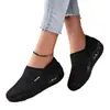 Zapatos para Mujer de Suela Gruesa con Amortiguación de Aire, Malla Transpirable Hueca, Puntera Reforzada, Mocasines sin Talón, Zapatos Perezosos para Mujer de Comercio Exterior Talla Grande